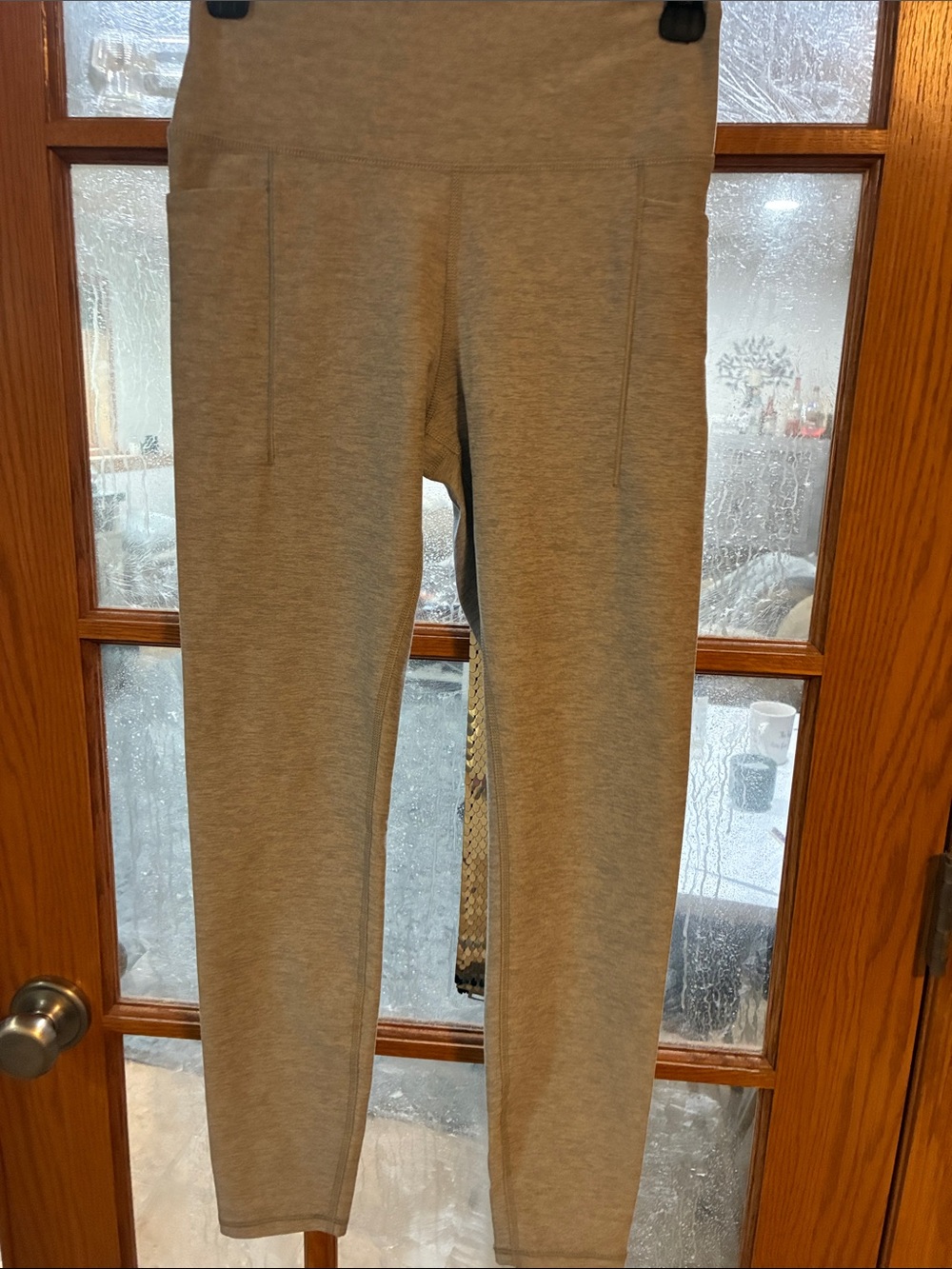 Athletic Works Light Gray Women's Stretch Leggings
